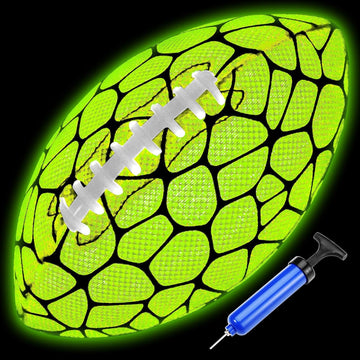 Jasonwell Glow in The Dark Football - Strong Grip Light Up Football Toy Stuff Sports Balls for Boys Kids Teenage Junior Youth Adult Outdoor Christmas Birthday Gifts for Age 6-8 8-12 13 + Year Old No.3 - Jasonwell